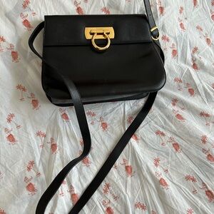 Pristine black Ferragamo handbag. Used once, perfect condition.